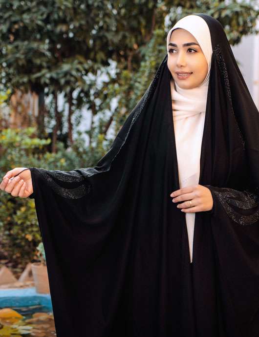 چادر عربی اصیل نگین آتشین