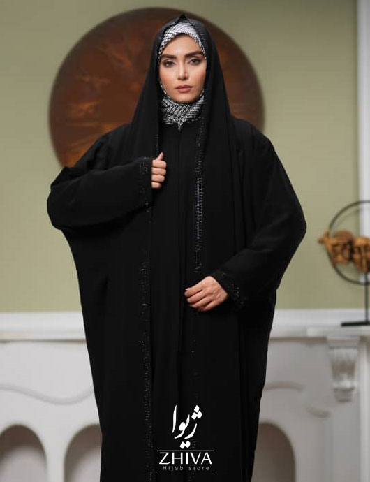 چادر مدل شال دار نگینی