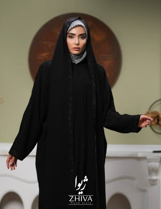 چادر مدل شال دار نگینی