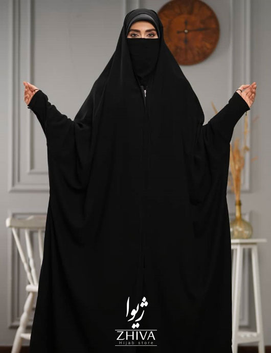 چادر جلابیب مدل زینت آستین زیپ دار