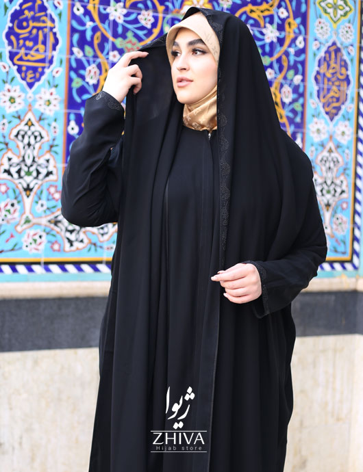 چادر مدل شال دار نگینی
