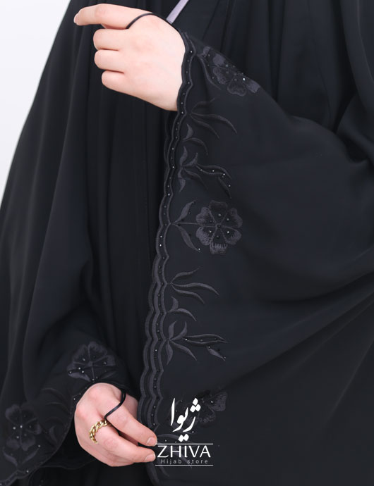 چادر عربی درباری گلدوزی گل رز