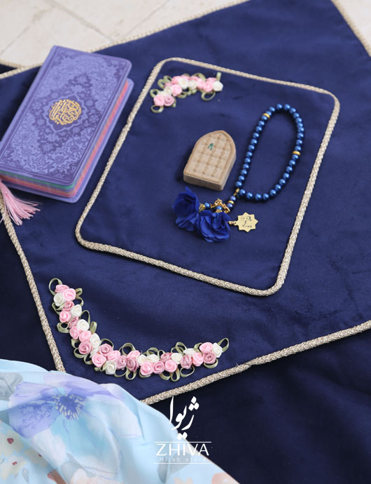 تسبيح گلدار 33 تايی رنگی
