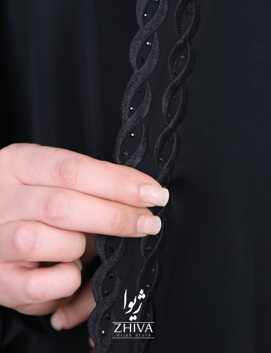 چادر سنتی گلدوزی زنجيره دو رج