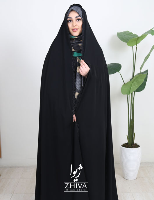 چادر سنتی گلدوزی سه برگ