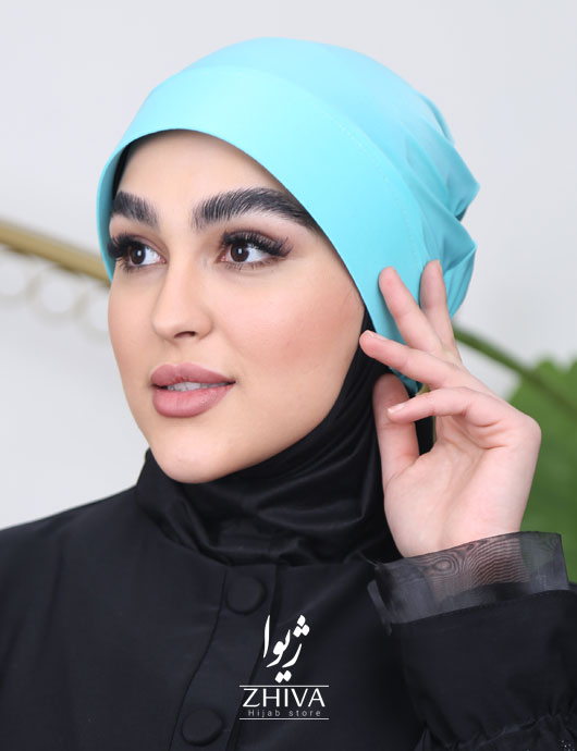 کلاه نقاب حجاب آبی