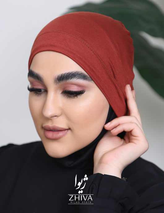 کلاه حجاب بند دار قرمز