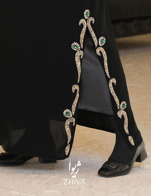 عبا جواهردوزی دوتيكه شاه بانو طلايی