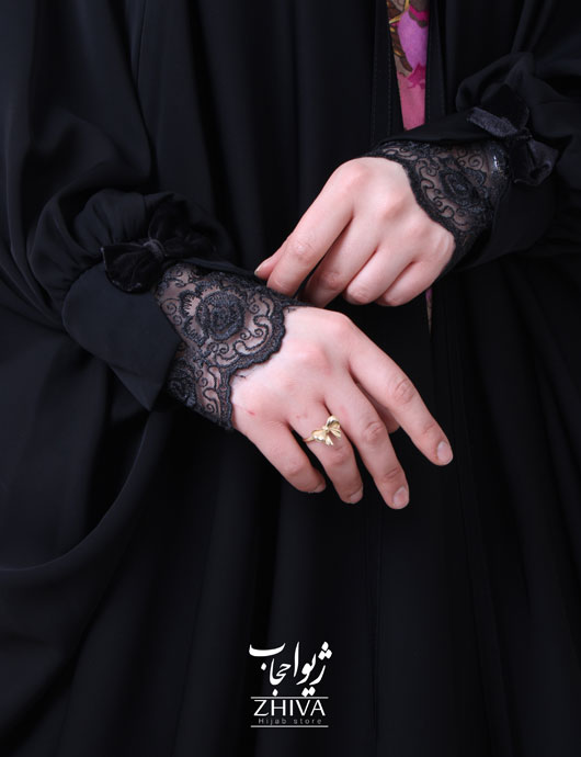 چادر عربی زمرد پاپیون