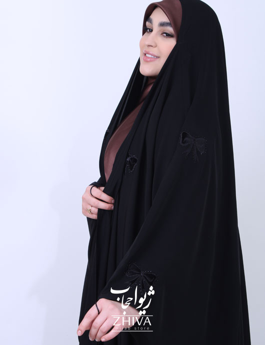 چادر عربی گلدوزی پاپيون پراکنده