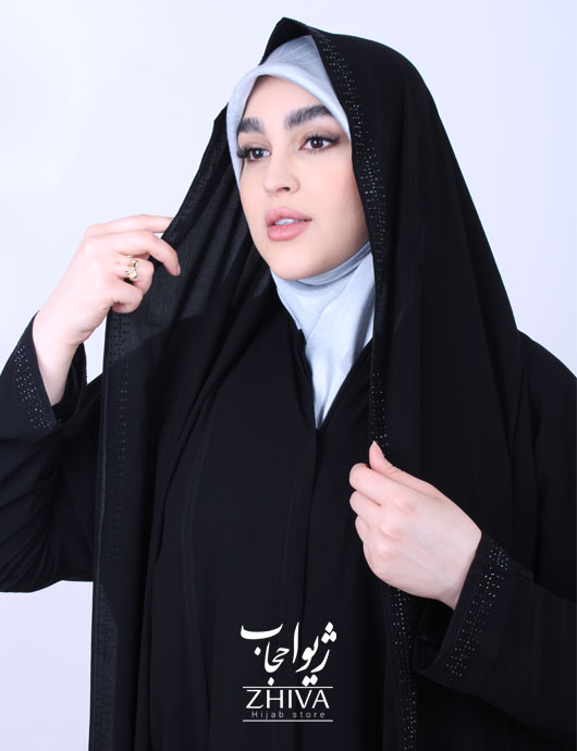 چادر مدل شال دار نگینی