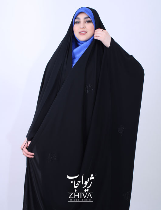 چادر عربی نگین پروانه پراکنده