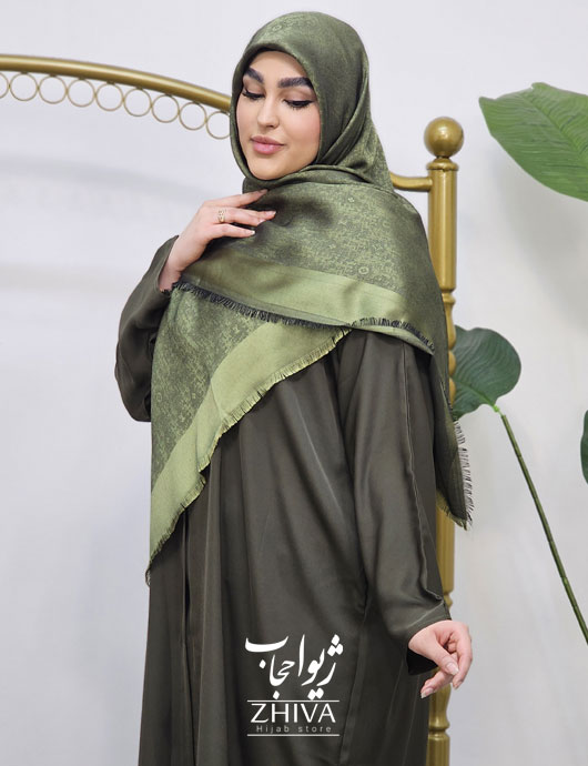 چادر ميزبان شالدار سبز خزه ای