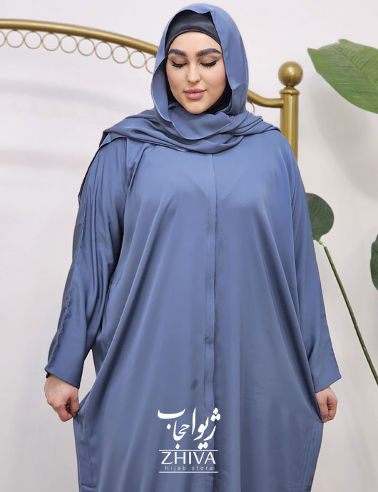 چادر ميزبان شالدار آبی اطلسی