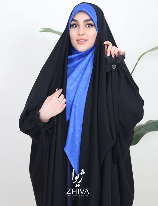 چادر عربی آستین پلیسه