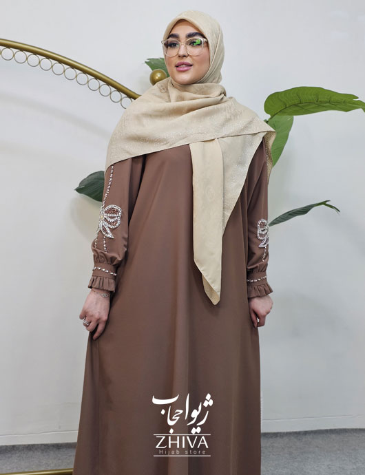 عبا افرا جواهردوزی پاپيون نسكافه ای