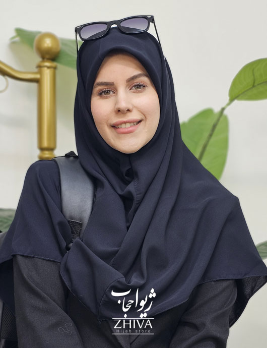 مقنعه قواره بزرگ کرپ