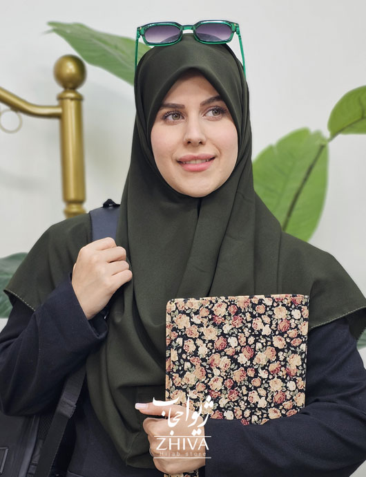 مقنعه قواره بزرگ کرپ