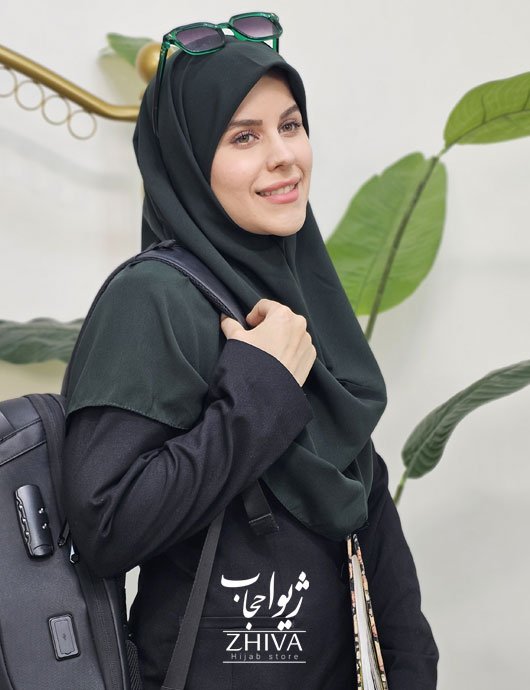 مقنعه قواره بزرگ کرپ