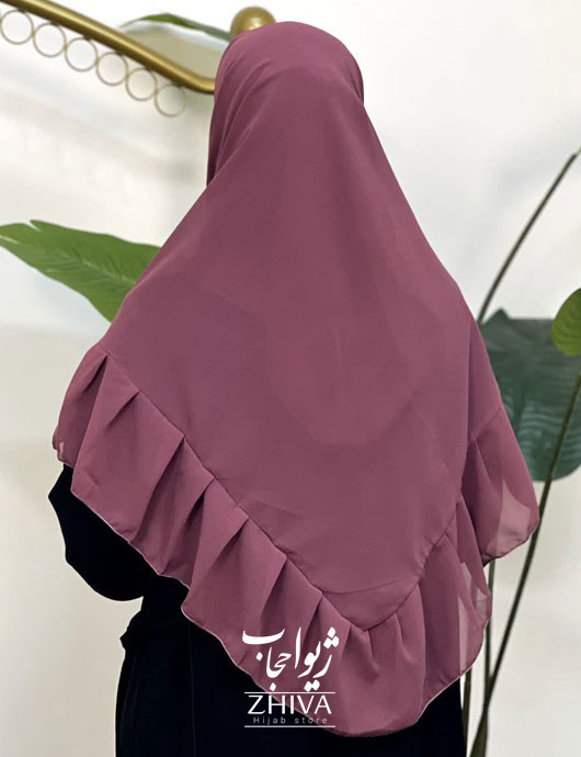 روسری کش دار مریم چین دار پوست پيازی