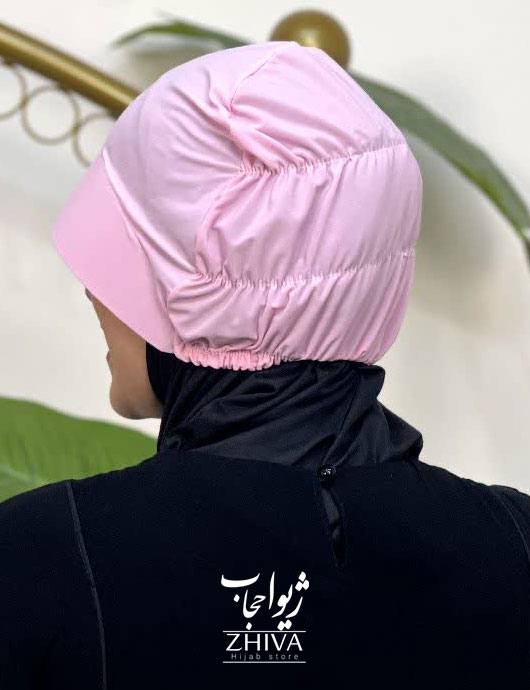 کلاه نقاب حجاب صورتی