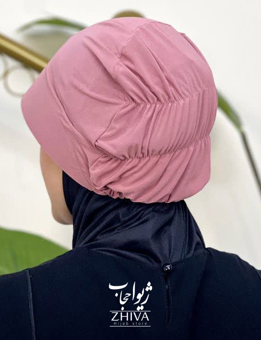 کلاه نقاب حجاب صورتی