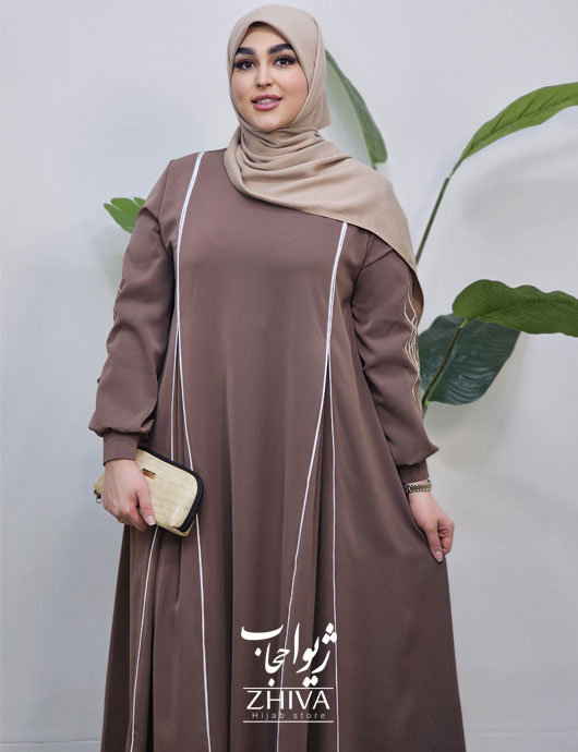 مانتو عبایی ترنم گلدوزی كالباسی