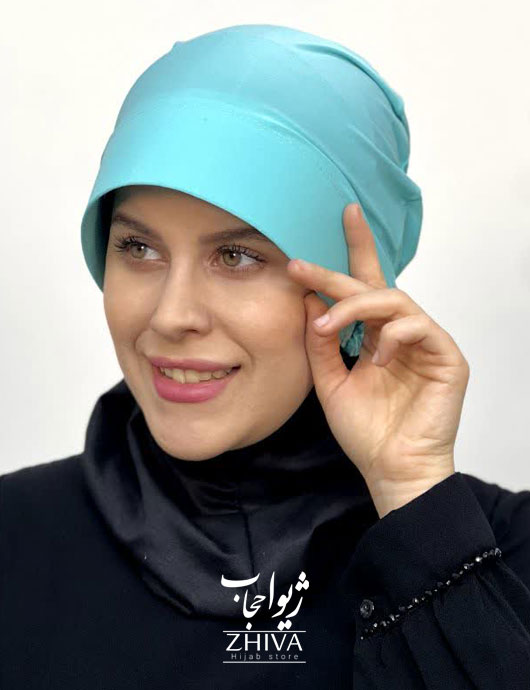 کلاه نقاب حجاب آبی
