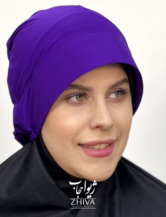 کلاه نقاب حجاب بنفش