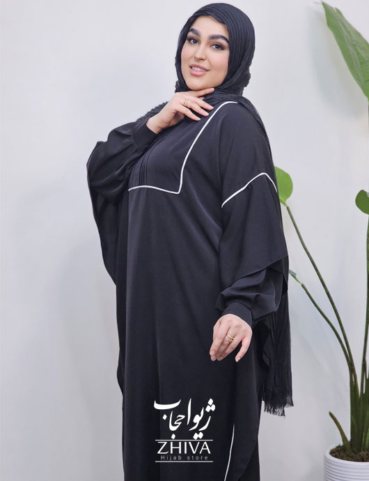 مانتو عبایی راحيل مشكی
