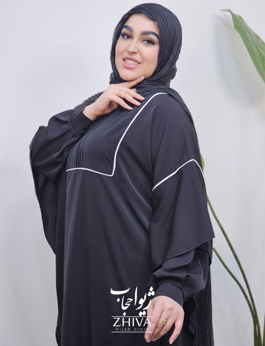 مانتو عبایی راحيل مشكی