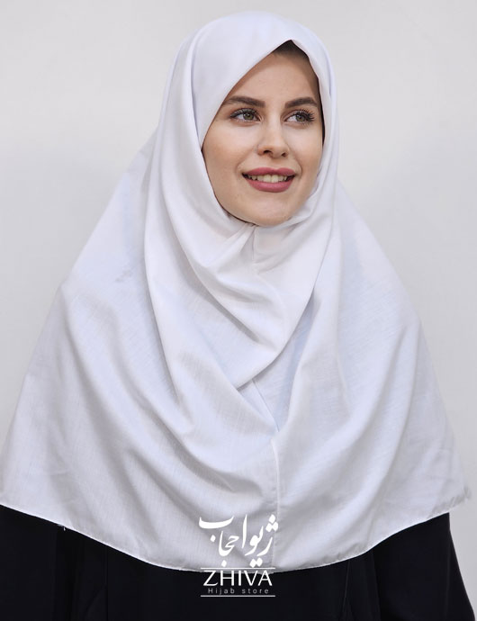 مقنعه قواره بزرگ بروجرد سفید