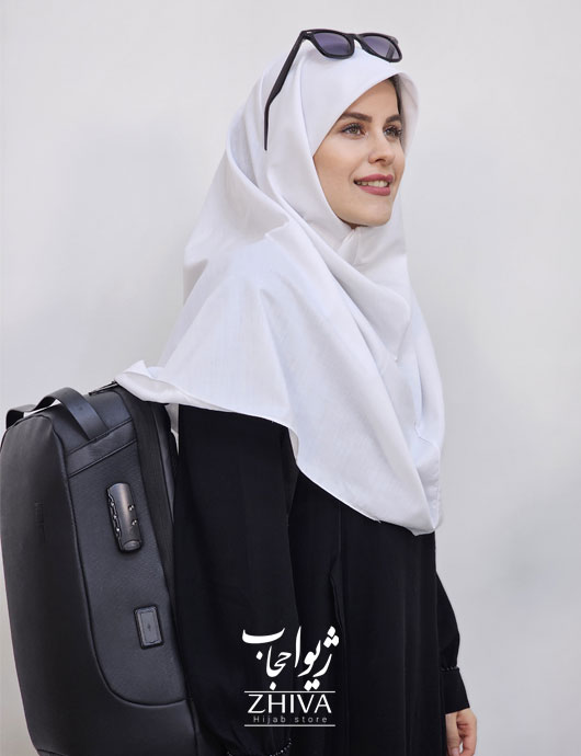 مقنعه قواره بزرگ بروجرد سفید