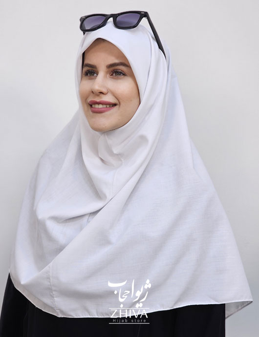 مقنعه قواره بزرگ بروجرد سفید