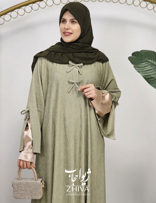 عبای ملودی طوسی سبز