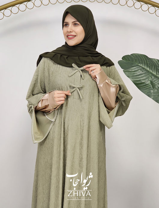 عبای ملودی طوسی سبز