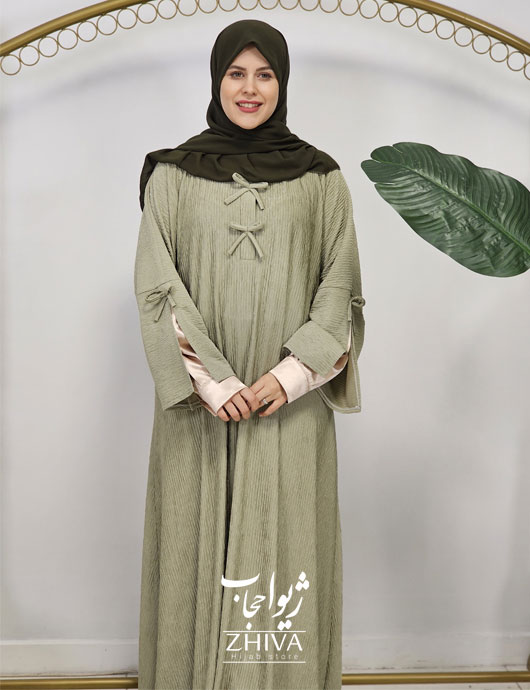عبای ملودی طوسی سبز