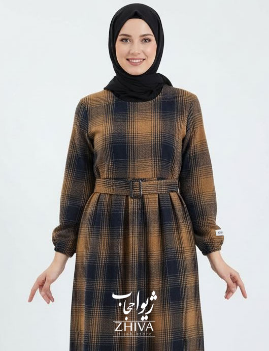 عبا چهارخانه پشمی كد 07