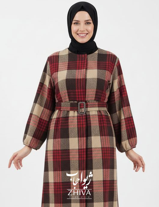 عبا چهارخانه پشمی كد 018