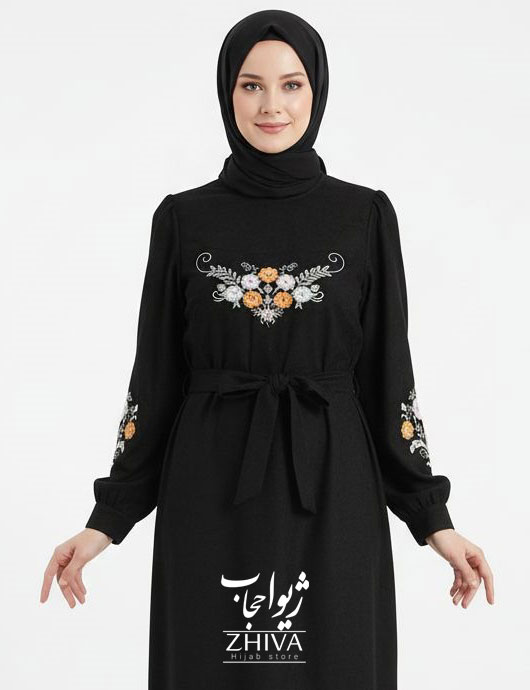 عبا گل بانو مشكی