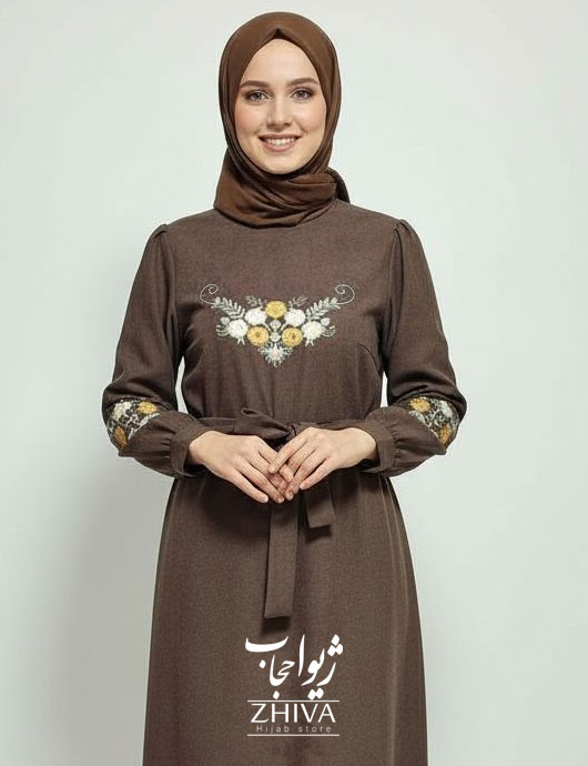 عبا گل بانو نسكافه ای