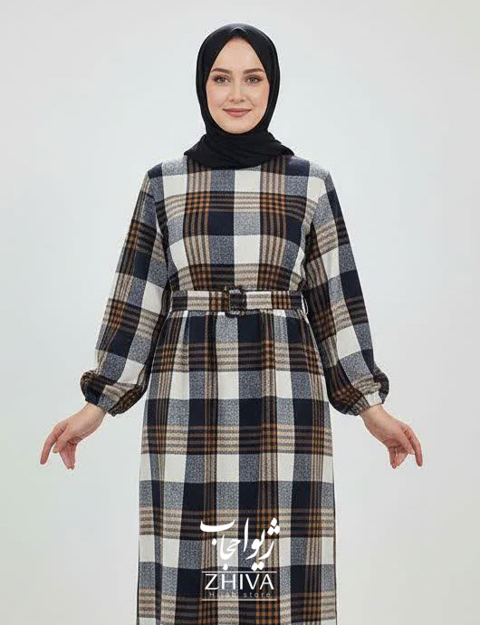 عبا چهارخانه پشمی كد 028