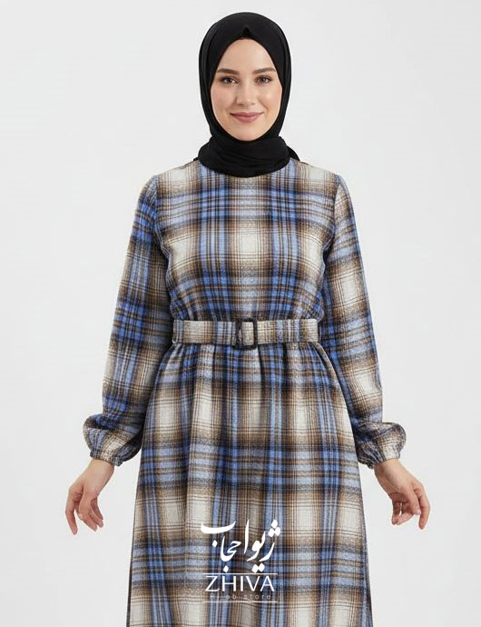 پيراهن چهارخانه پشمی كد 030