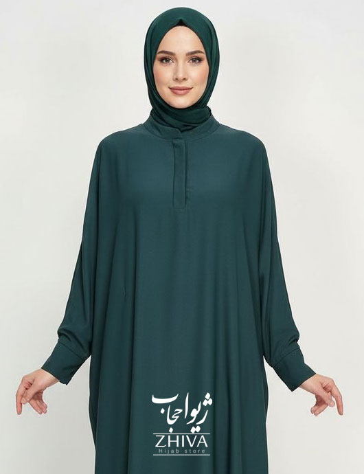 عبای ترنج ساده سبز كد 1