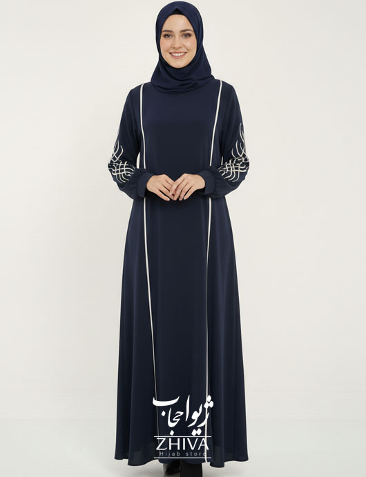 مانتو عبایی ترنم گلدوزی