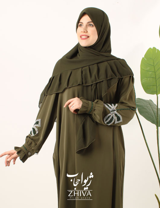 عبا پاپيون جواهردوزی
