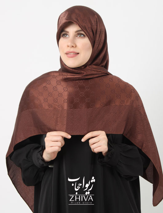 روسری لمه طرح دايره دور دوخت قواره 140