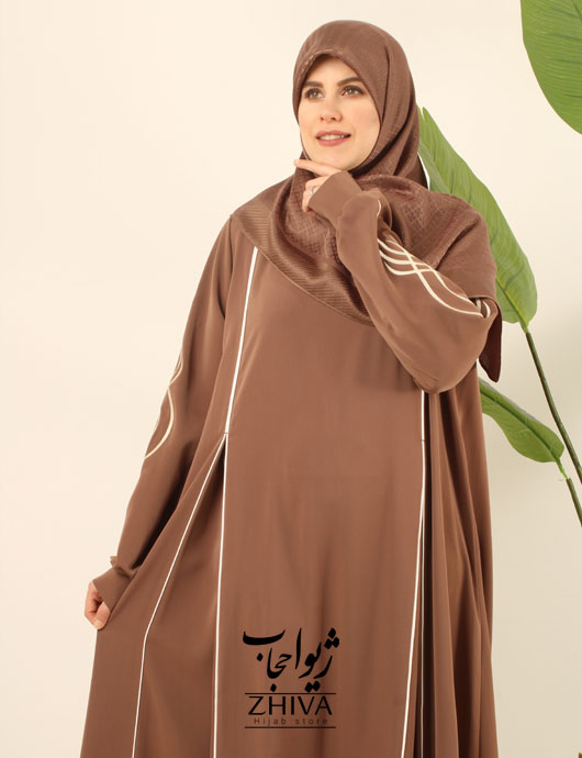 مانتو عبایی ترنم گلدوزی