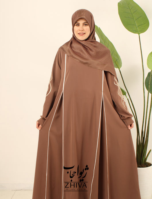 مانتو عبایی ترنم گلدوزی