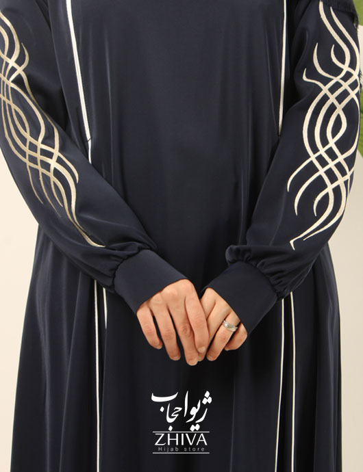 مانتو عبایی ترنم گلدوزی